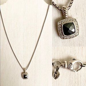🩷David Yurman 7mm Hematite & Diamond Petite Albion